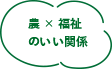 農×福祉のいい関係